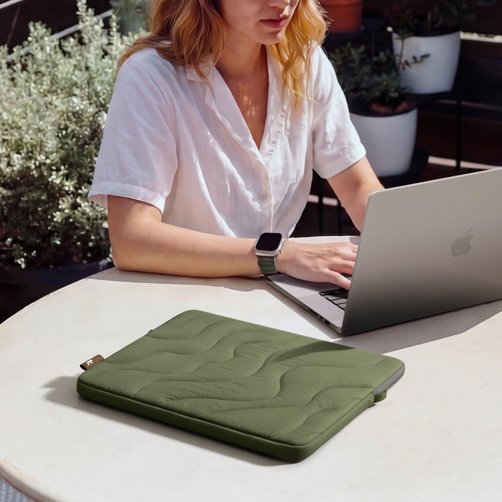 360 Protective Puffy Laptop Sleeve for 13-inch MacBook Air M5/A3449(2026)/M4/M3/M2 A3240 A3113, MacBook Neo A18 & MacBook Pro M2/M1, Quilted Soft Puffer Bag for 13-inch Surface Pro Copilot+PC thumbnail 19