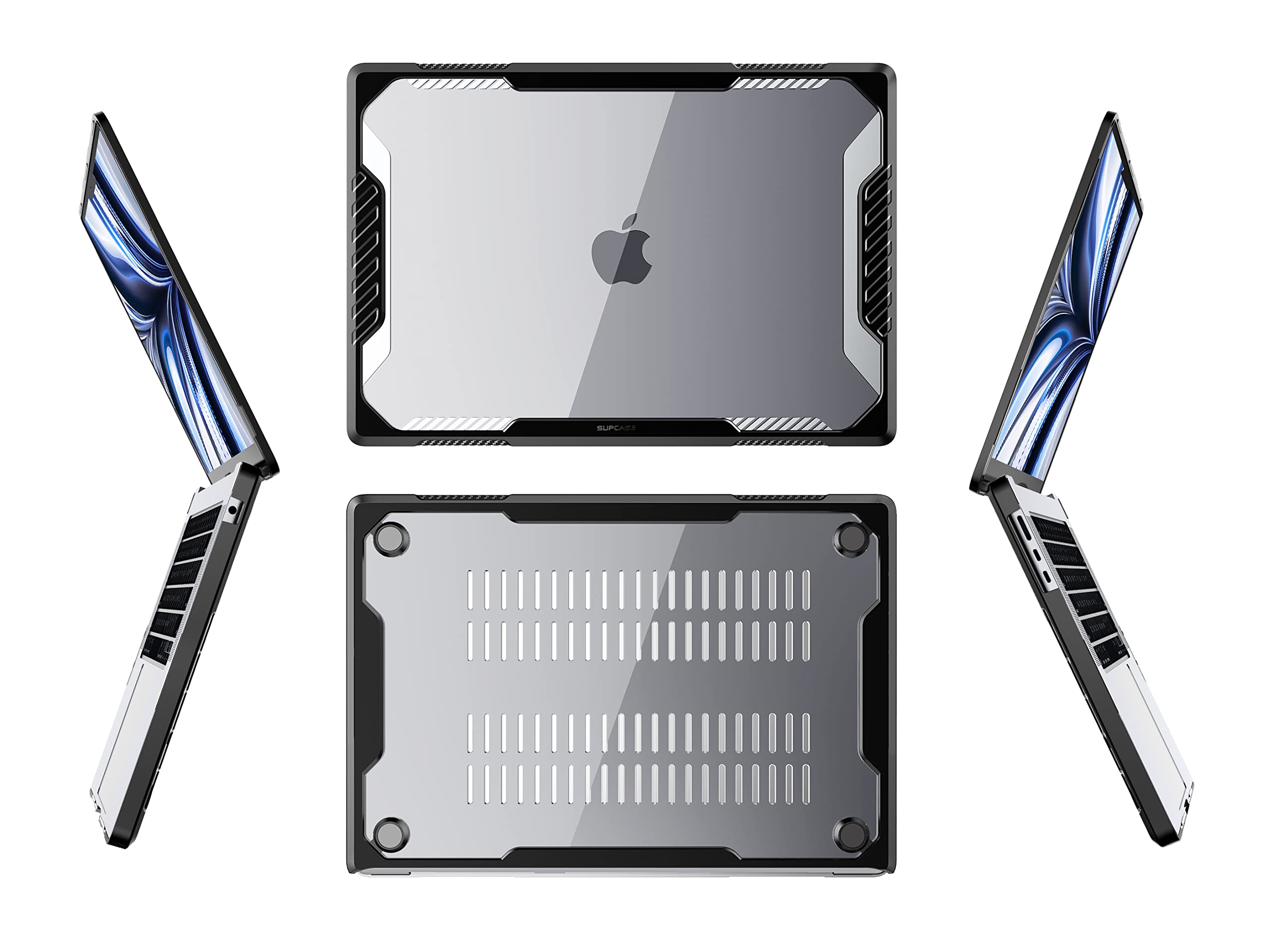 for MacBook Air 13 Inch Case 2026-2022 (Unicorn Beetle), M5/M4/M3/M2 A3449 A3240 A3113 A2681 Heavy Duty Rugged Shockproof Hard Shell Anti Scratch Protective Cover for MacBook Air 13.6", Black thumbnail 15