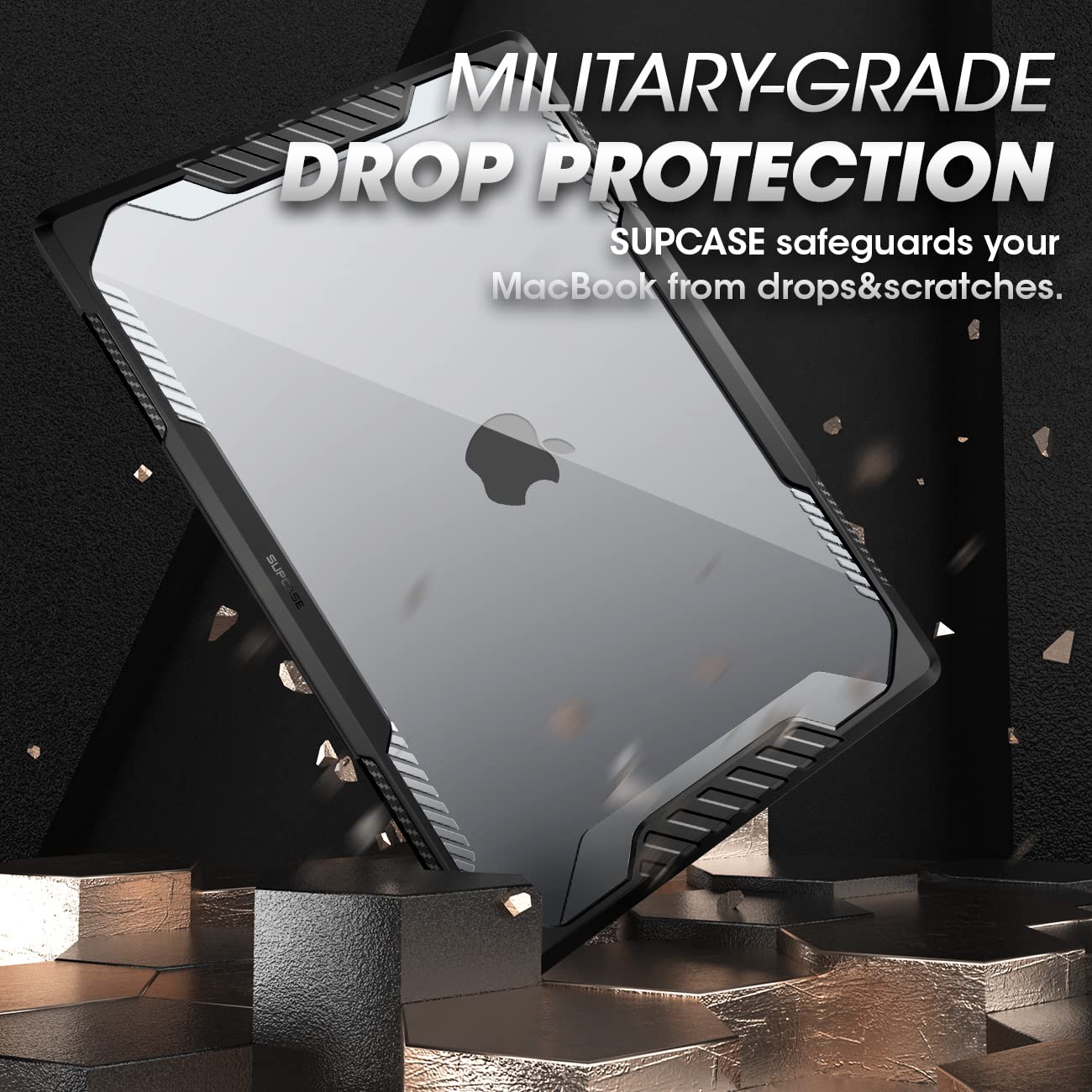 for MacBook Air 13 Inch Case 2026-2022 (Unicorn Beetle), M5/M4/M3/M2 A3449 A3240 A3113 A2681 Heavy Duty Rugged Shockproof Hard Shell Anti Scratch Protective Cover for MacBook Air 13.6", Black thumbnail 5