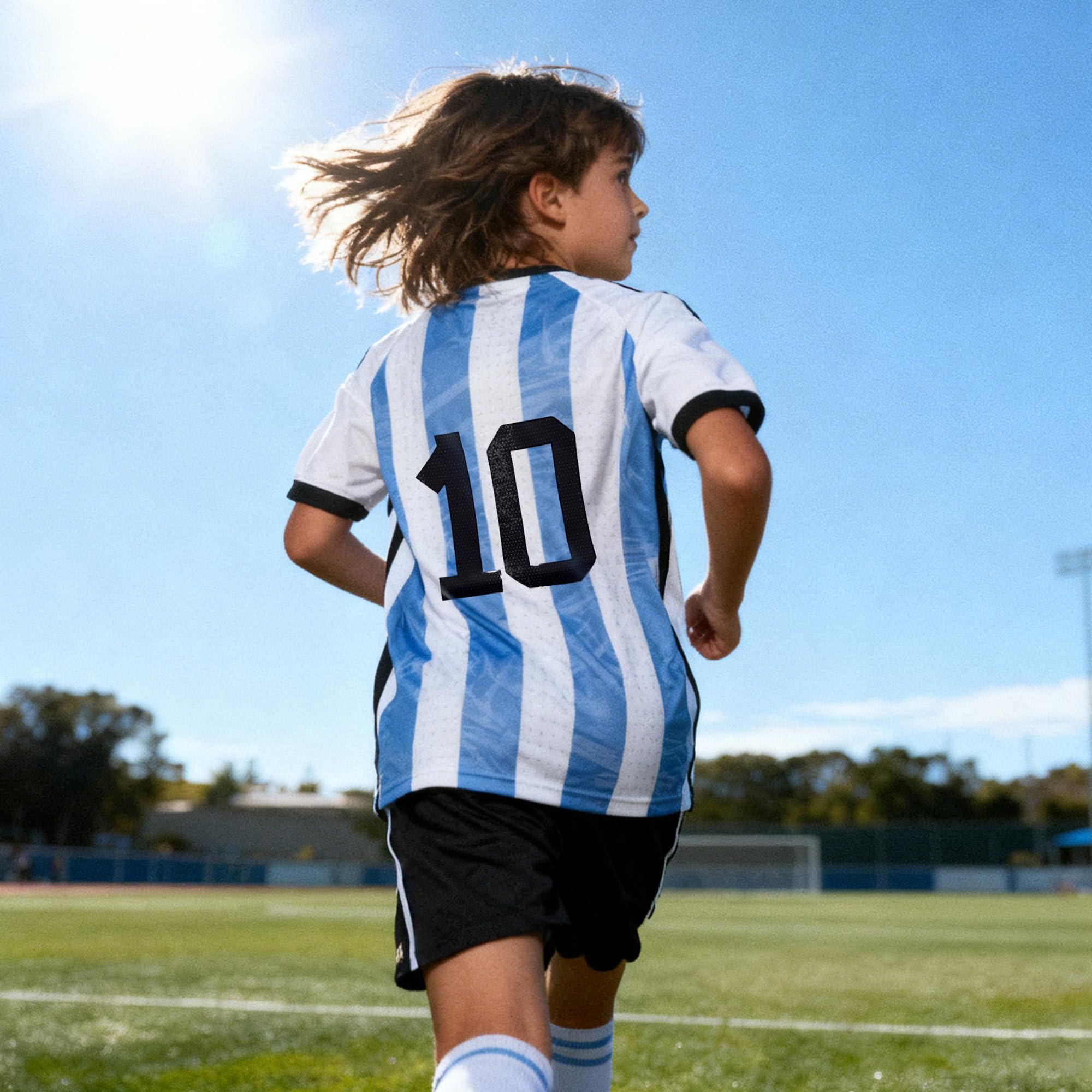 Kids Soccer Jersey Uniform Set Shorts & Socks for Boys and Girls Unisex Youth Kit thumbnail 5