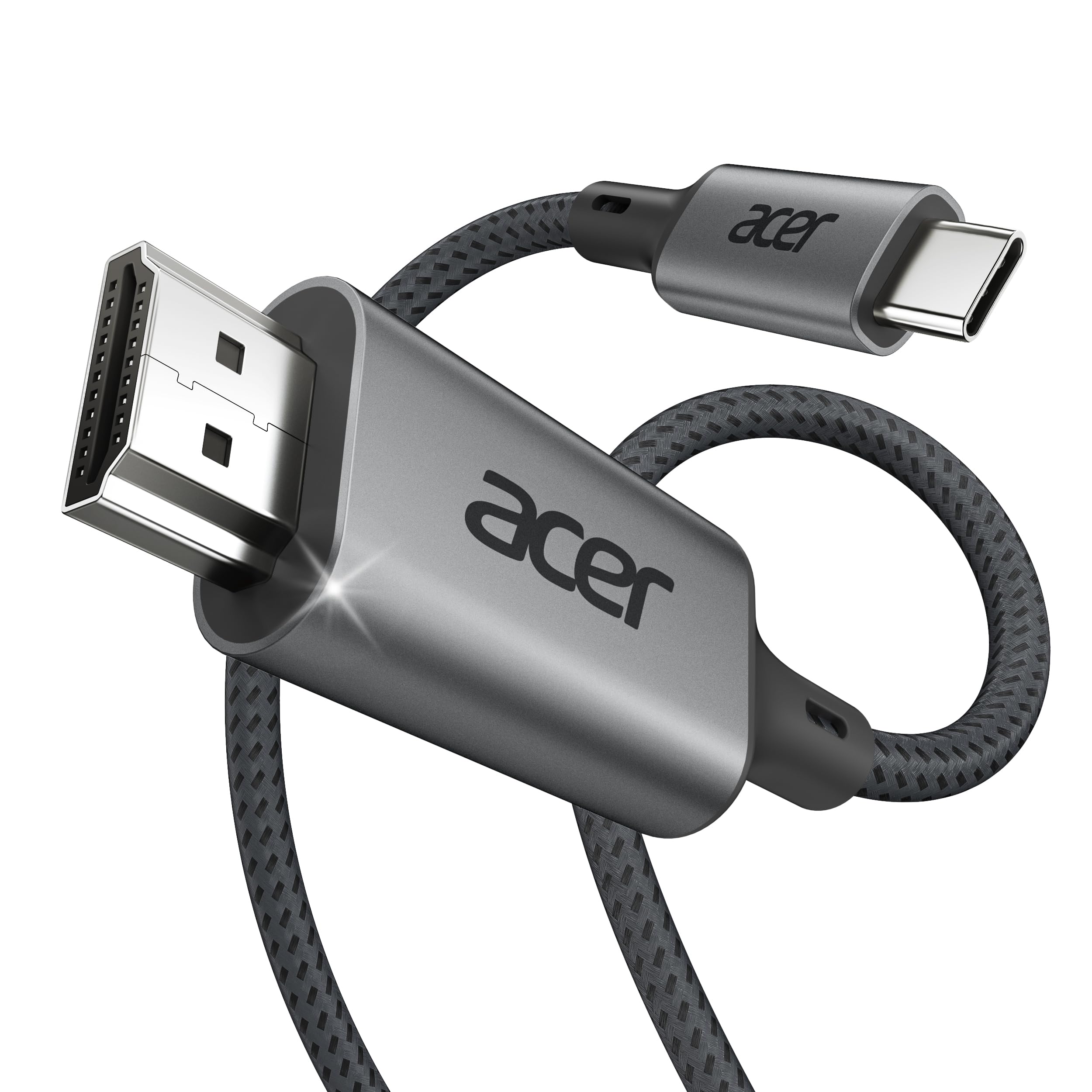 USB C to HDMI Cable for Home Office 6.6FT (4K@60Hz), Thunderbolt 4/3 Compatible, High-Speed Type C to HDMI 2.0 Braided Cord for MacBook Neo, iPhone 17/16 Pro/Max, iPad Pro, Galaxy S25, Surface