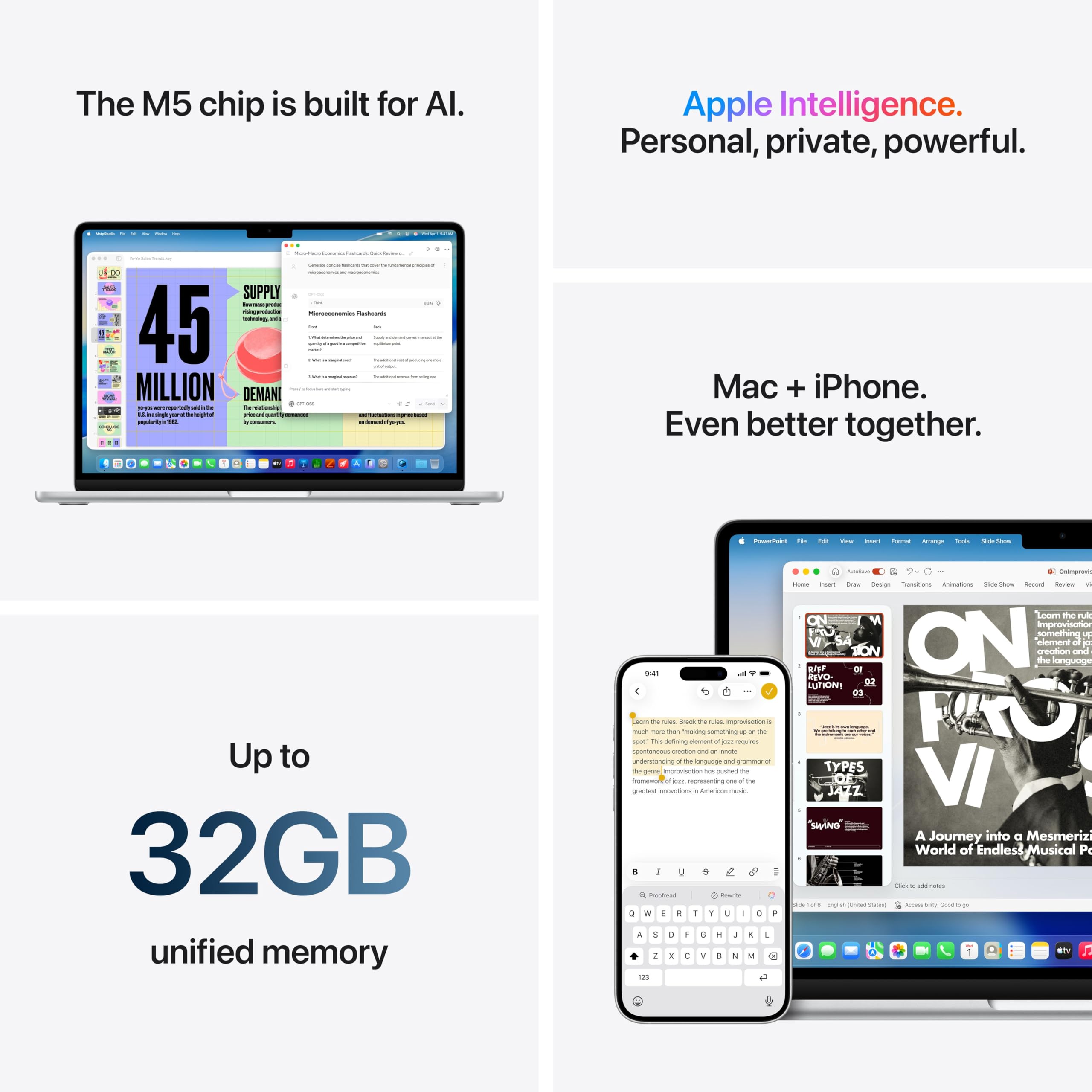 2026 MacBook Air 13-inch Laptop with M5 chip: Built for AI, 13.6-inch Liquid Retina Display, 16GB Unified Memory, 1TB SSD, 12MP Center Stage Camera, Touch ID, Wi-Fi 7; Starlight thumbnail 15