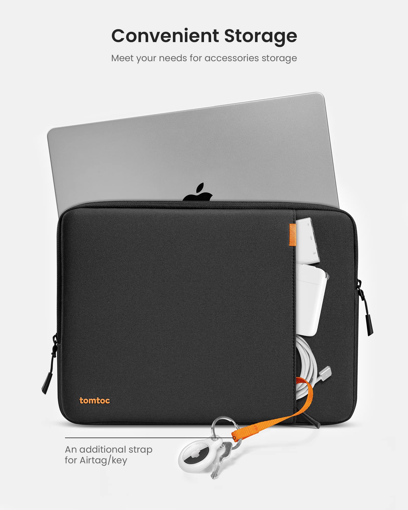 360° Protective Laptop Sleeve for 13-inch New MacBook Air M5/A3449 (2026) M4/A3240, M3/A3113, M2/A2681, M1/A2337, Water-Resistant Computer Case Bag Fits 13" MacBook Neo A18 & MacBook Pro M2/M1 thumbnail 9