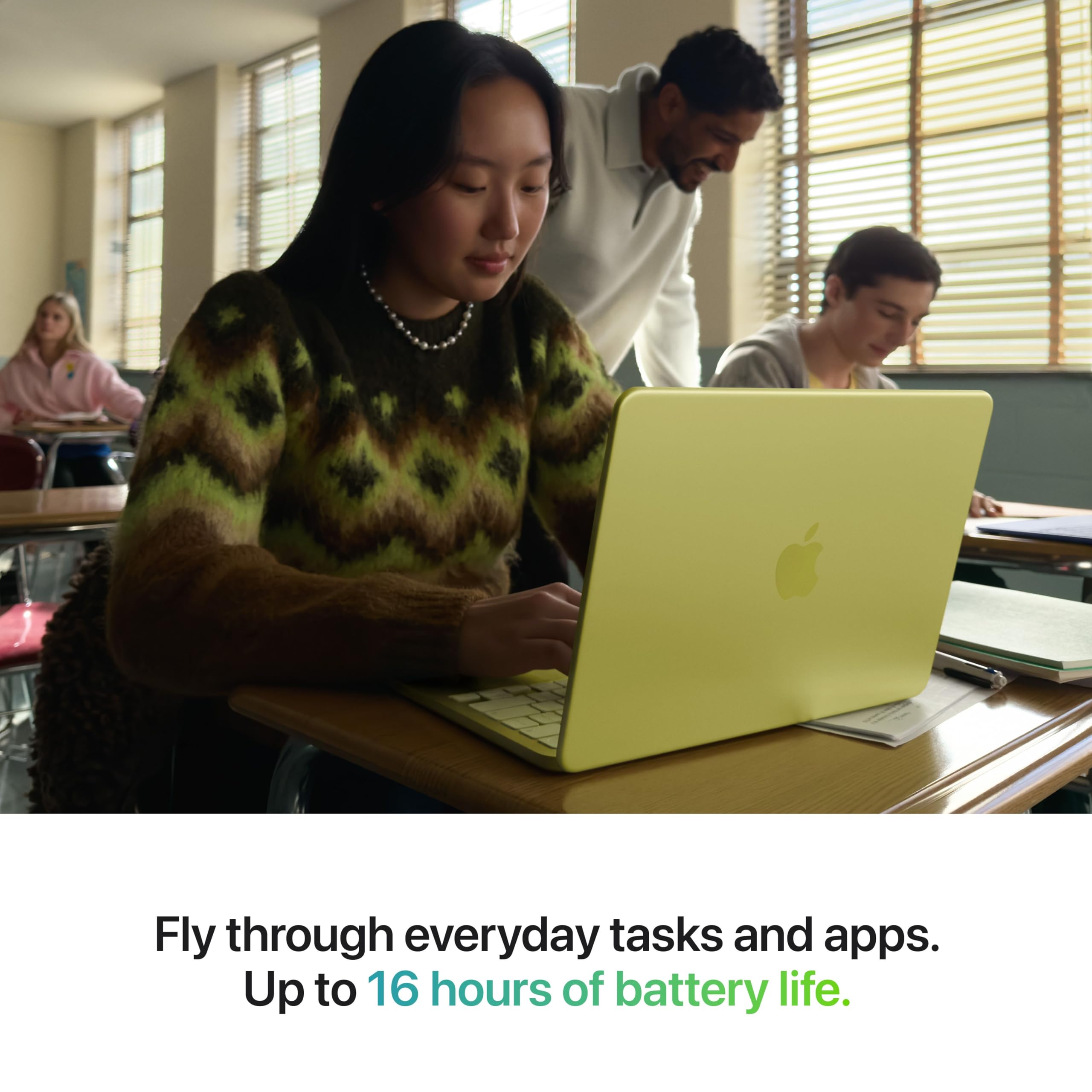 2026 MacBook Neo 13-inch Laptop with A18 Pro chip: Built for AI and Apple Intelligence, Liquid Retina Display, 8GB Unified Memory, 256GB SSD Storage, 1080p FaceTime HD Camera; Indigo thumbnail 7
