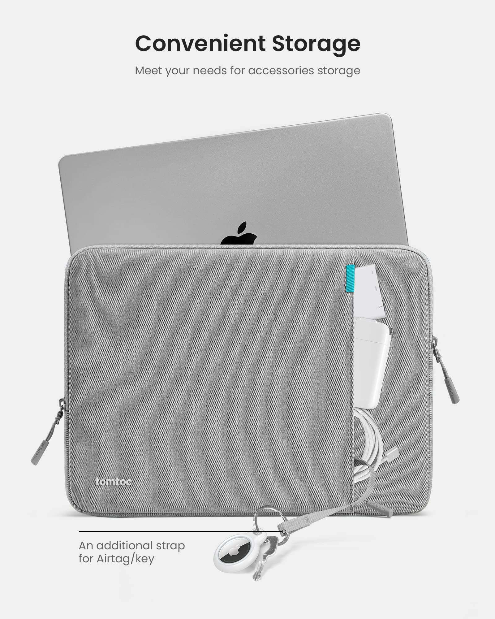 360° Protective Laptop Sleeve for 13-inch New MacBook Air M5/A3449 (2026) M4/A3240, M3/A3113, M2/A2681, M1/A2337, Water-Resistant Computer Case Bag Fits 13" MacBook Neo A18 & MacBook Pro M2/M1 thumbnail 9